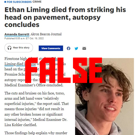 Newspaper withholds autopsy report of Ethan Liming from the public, continues long history of lies, obfuscations, and victim blaming