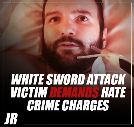 White victim of sword attack, Jon Romano, demands hate crimes charges for Black man who left him permanently disfigured