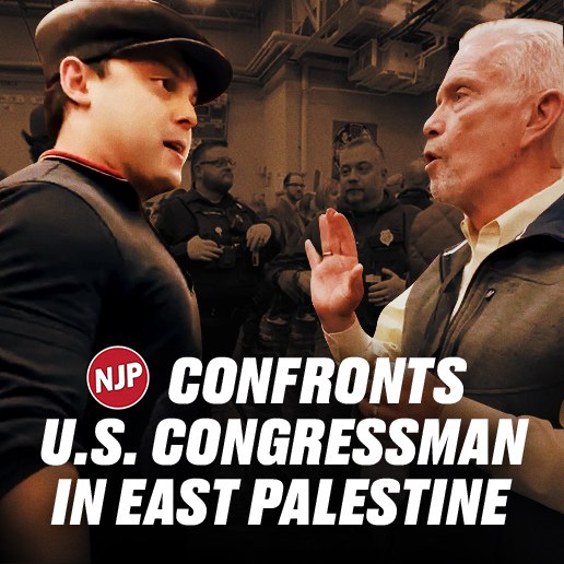 National Justice Party confronts US Congressman at East Palestine train derailment town hall meeting – EXCLUSIVE