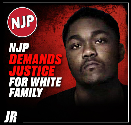 The National Justice Party protests, demands justice for White family after racially motivated shooting